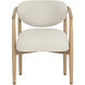 Sigrid Light Oak / Monument Oatmeal Dining Armchair